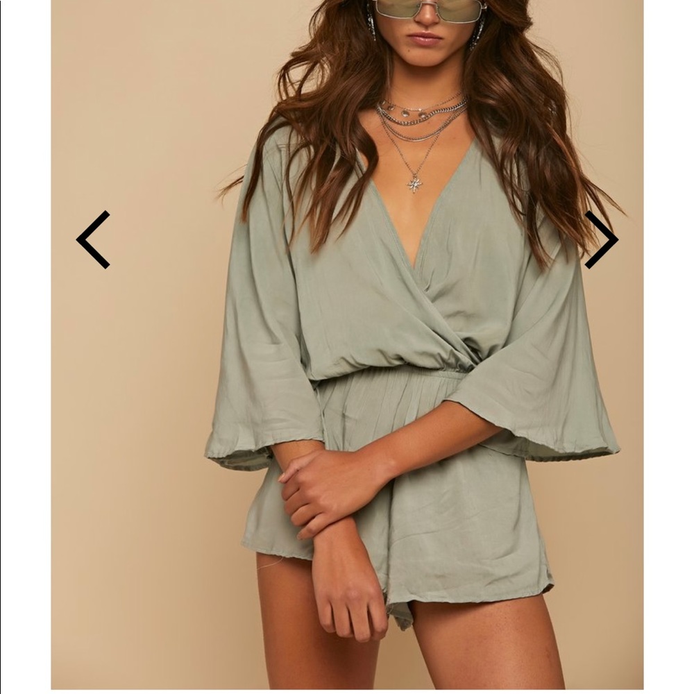 Wrap front romper
